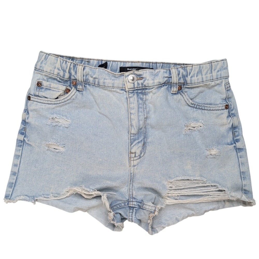 Bluenotes 90s Mom Shorts Size 6 Light Wash Retro Summer Distressed 100% Cotton